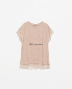 Shabby Chic T-shirt Romantic Lace