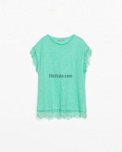 Shabby Chic T-shirt Romantic Lace